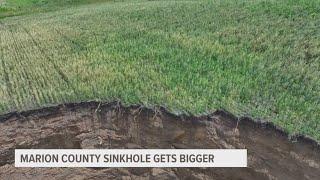 Marion County sinkhole gets bigger