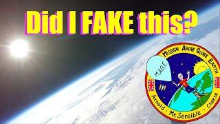 Did I fake MAGE? High Altitude balloon or CGI?