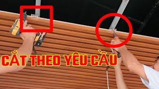 TẤM NHỰA ỐP TRẦN NHÀ | CẮT THEO YÊU CẦU | thi công trần nhựa