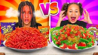 SPICY VS SWEET FOOD CHALLENGE ️