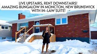 Live Upstairs, Rent Downstairs! Amazing Bungalow in Moncton, NB w/ In-Law Suite!