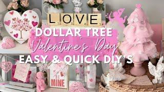  NEW Dollar Tree VALENTINES DAY 2025 DIYs | Dollar Tree Valentines 2025 | Quick and Easy Valentines