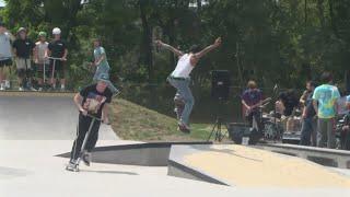 Shredding it in new Wilkes-Barre skatepark