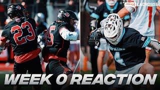 REACTING To Week 0 | 2025 College Lacrosse