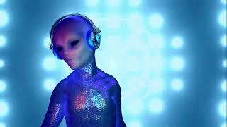 DJ PARTY ALIEN VJ Loop - Trippy Psychedelic Halloween Background Animation