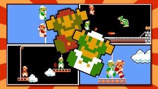 2 Players at Once in Super Mario Bros. NES | 2 Players Hack