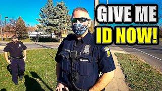 Insane Police Officers Make A BIG Mistake!! I.D. Refusal - First Amendment Audit FAIL