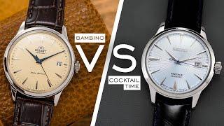 Two Of The BEST Affordable Mechanical Dress Watches - Orient Bambino vs. Seiko Cocktail Time