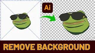 Remove White Background in Adobe Illustrator tutorial - How To for beginners