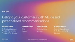 AWS re:Invent 2019: Delight your customers with ML-based personalized recommendations (AIM323)