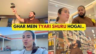 Ghar mein finally tyari shuru hogan | New projects are waiting | Canada Vlog with Gursahib & Jasmine