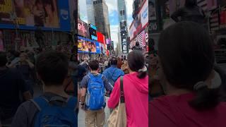 WALKING INTO THE MIDDLE OF TIMES SQUARE | #nycwalk #travel #newyorkcity #timessquare #nyc #fyp