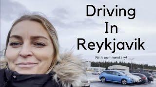 Downtown driving in #Reykjavik #Iceland January 2023