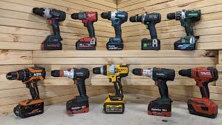 18V Hammer Drill Comparison [2022] - Brushless Makita, Dewalt, Milwaukee, Bosch, Metabo, Hikoki etc