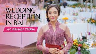 Intimate Wedding Reception at Maya Ubud Bali with MC Nirmala Trisna