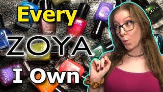 Swatching Every Zoya I Own?!?! lol I Can't Say Names