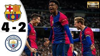 Barcelona vs Manchester City 4-2 • Champions League Highlights & All Goals • Hasil Bola Tadi Malam