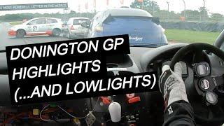 Epic Donington Park GP Battles in the Wet! | Peugeot 206 GTI CSCC Tin Tops Close Racing