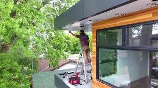 ACM Panel Installation on a Modern Home in Pickering -- SMPL Design