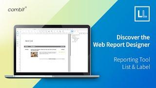 Design Reports Directly in Your Browser with the Web Report Designer