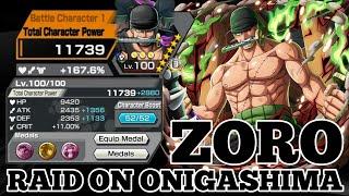 ZORO RAID ON ONIGASHIMA GAMEPLAY | ONE PIECE BOUNTY RUSH | OPBR