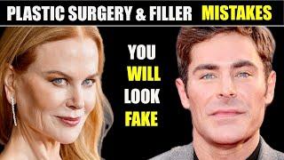 TOP 5 Filler & Plastic Surgery Mistakes that will Make You Look FAKE- Don't make these mistakes!