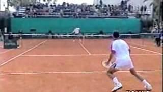 Pete Sampras great shots selection against Renzo Furlan (Davis Cup 1995 QF) - part 1