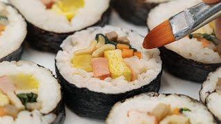 클레이로 우영우 김밥 만들기