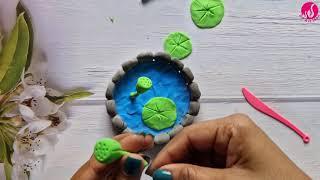 Clay Art || Lotus making with Clay