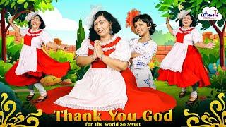 Thank You God For The World So Sweet | English Prayer For Kids | Nursery Poem@LLTMediaKidsChannel