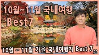 [Talk] 10월 11월에 가면 좋은 가을 국내여행지 베스트7 / 내장사 단풍, 백양사 단풍, 주왕산, 담양, 문경새재, 함양, 해남, 정읍 구절초, 가을여행지 추천