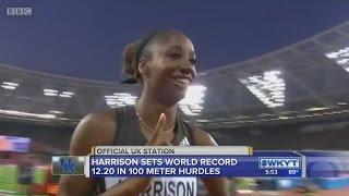 Harrison hurdles disappoinment, races to world record