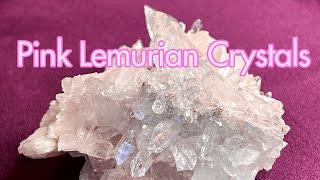 RARE Pink Lemurian Crystals From Columbia 