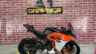 ktm rc modification  x2bodykit in delhi @A1GRAPHICS_