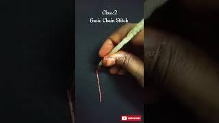 Class 2-Basic Chain Stitch -Aari Work #aariwork #tamil #aari #aaridesigns #embroidery