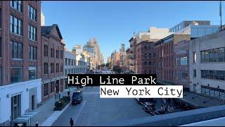 High Line Park | NEW YORK CITY Walking Tour 4K | November 2024