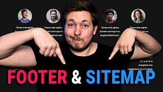 20 | HOW TO CREATE A FOOTER & HTML SITEMAP | 2023 | Learn HTML and CSS Full Course for Beginners
