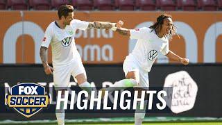 VFL Wolfsburg earns 3 points vs FC Augsburg, continues to climb table | 2020 Bundesliga Highlights