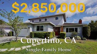 Tour a Single Family House in Cupertino, CA | Monta Vista High School | $2,850,000 | Sold