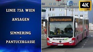 Linie 73A Wien Ansagen – Simmering – Pantucekgasse | Wiener Grantler