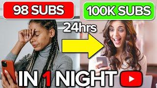 How To Grow 100k Subscribers on YouTube OVERNIGHT (NEW SECRET TO GET SUBSCRIBERS FAST in 2024)