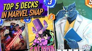 Play the 5 BEST Decks In Marvel Snap from the BEST Players!