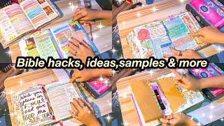 Easy bible journaling hacks,ideas, samples/ bible journal flip through 