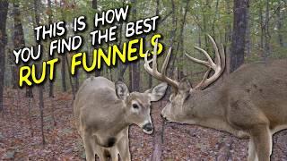 THIS is what to look for when scouting rut funnels for bowhunting mature whitetail bucks!