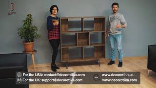 Decorotika Mistico 52" Tall Bookcase Assembly