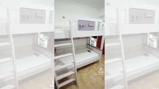 [兒童家具品牌推薦]-Sun-Baby兒童的家具-台北總店,202改款勇敢戰士上下舖配落地梯到府安裝#上下舖 #上下舖組裝 #雙層床 #兒童傢俱 #傢俱 #實木 #兒童床 #推薦