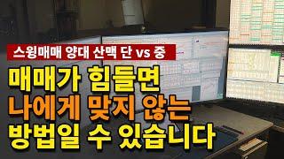 나에게 맞는 스윙매매를 찾고 그것만 들고 파세요 (중기스윙매매개념)