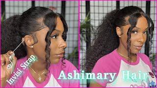 Wow This Is Next Level :  Water Wave Invisi Strap Snug Fit 360 Transparent Lace | Ashimary Hair