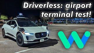 Driverless Waymo: PHX Airport terminal test! | JJRicks Rides With Waymo #121