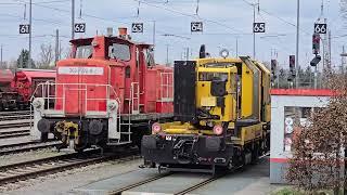 Tunnel-Rettungszug Notfalltechnik, Rangierbahnhof Heilbronn #frankenbahn #v60 #br294 #bwegt #br714